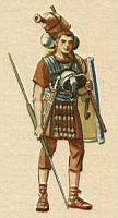 Rome, Soldat portant son equipement